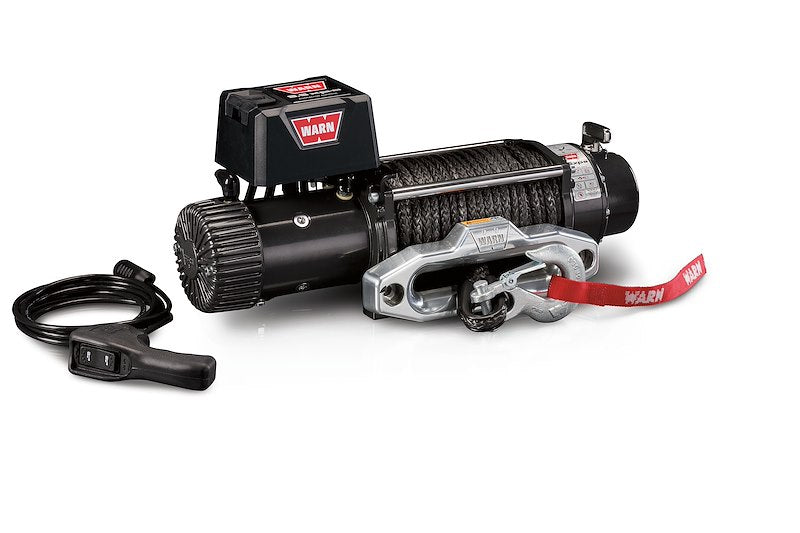 WARN 87310 Cabrestante eléctrico de 12 V con cuerda sintética de 30,5 m, 9.5xp y 4309 kg de capacidad