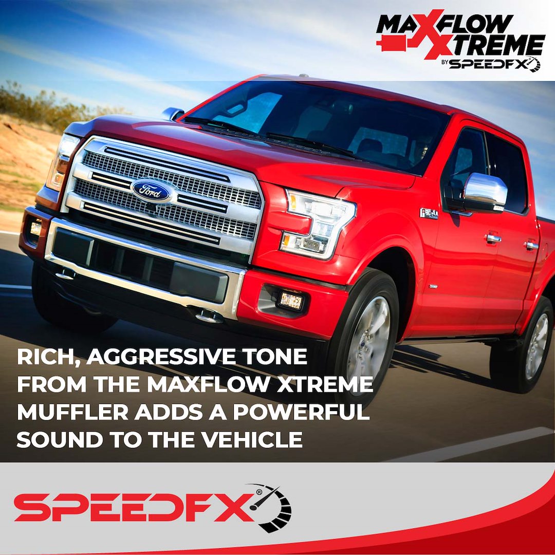SpeedFX 50300 MaxFlow Xtreme F-150 Axle-Dump Cat-Back
