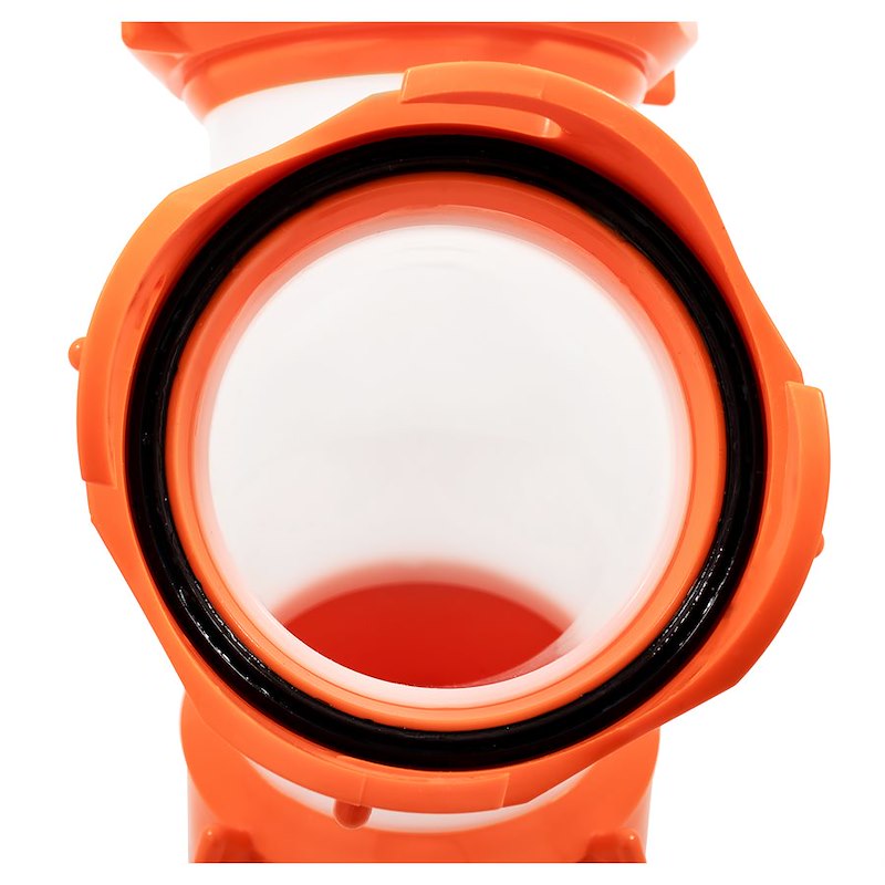 Camco 39812 RhinoFLEX RV Sewer Hose Wye Connector – 360° Swivel