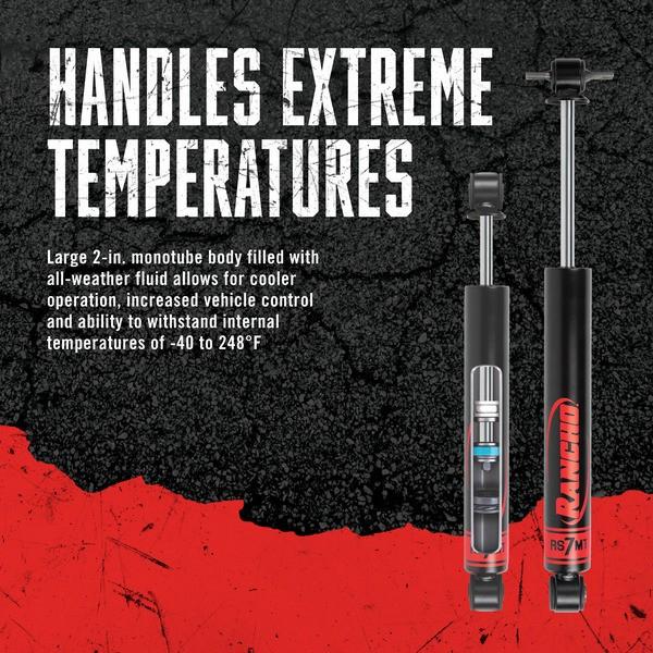Rancho RS77407 Monotube RS7000MT Steering Stabilizer