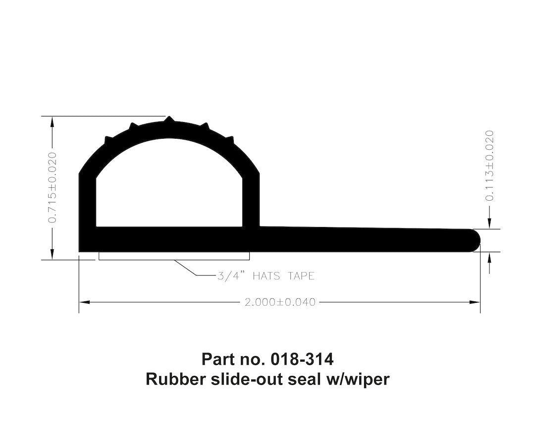 Ap Products 018-314 Slide Out Seal - image 2