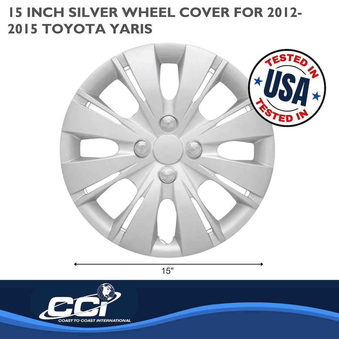 Coast To Coast 50915S Yaris Silver Split-Spoke Covers