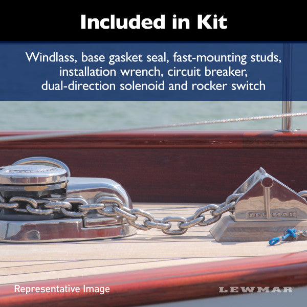 Lewmar Pro-Fish 1000 Windlass 12V Stainless Steel – 6656411108-102