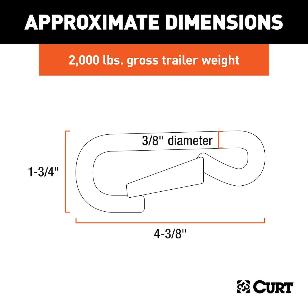 CURT Trailer Safety Chain Hook (81261)