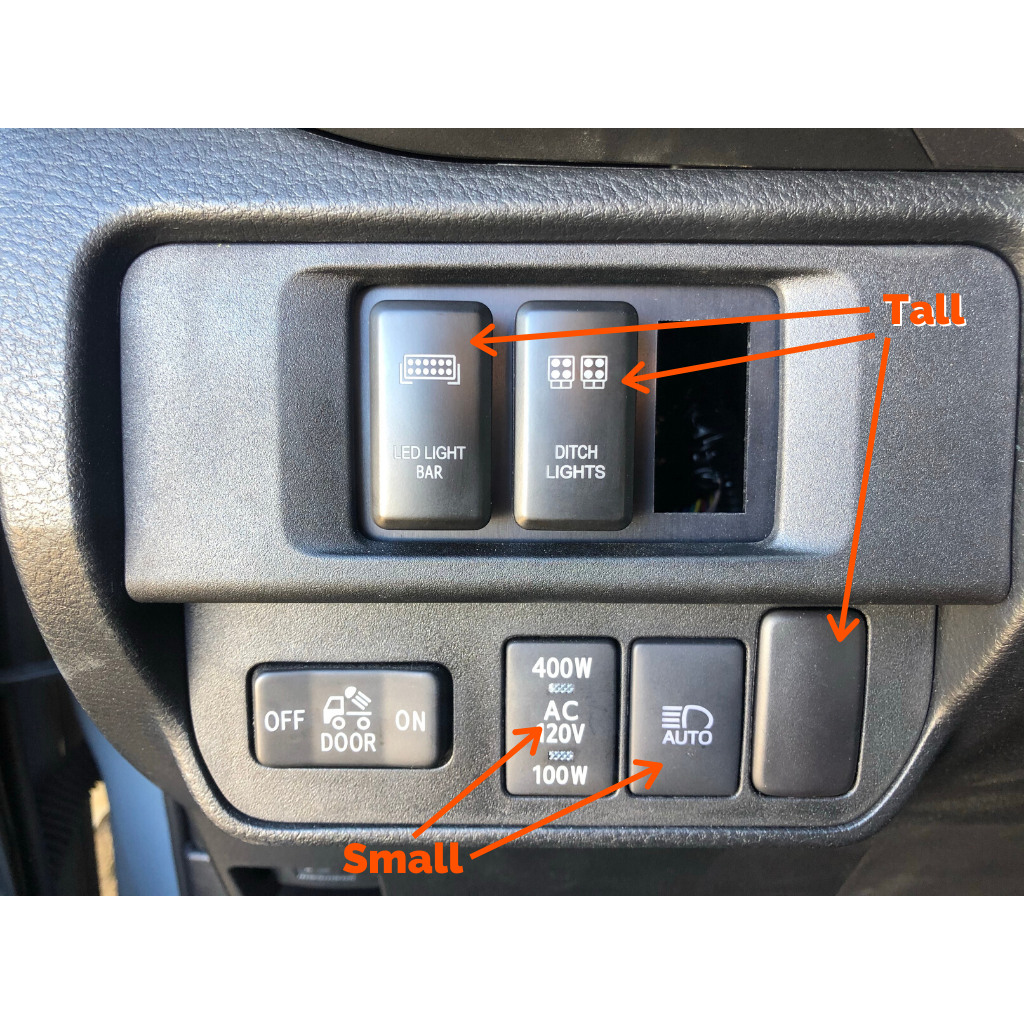 Cali Raised LED CR2383 12V Toyota-Style Rocker Switch - image 3