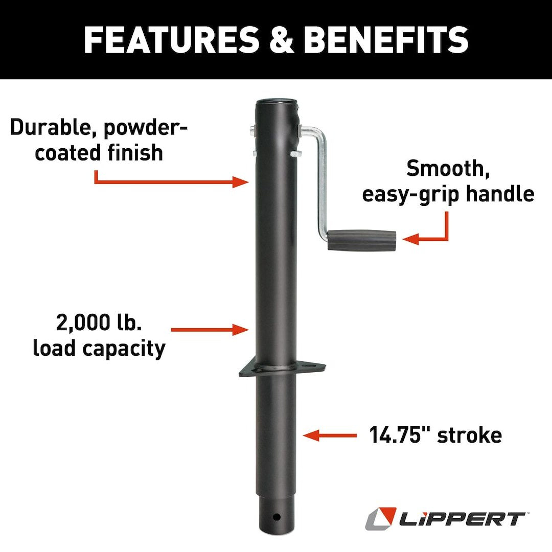 Lippert Components 285420 Trailer Tongue Jack - image 4