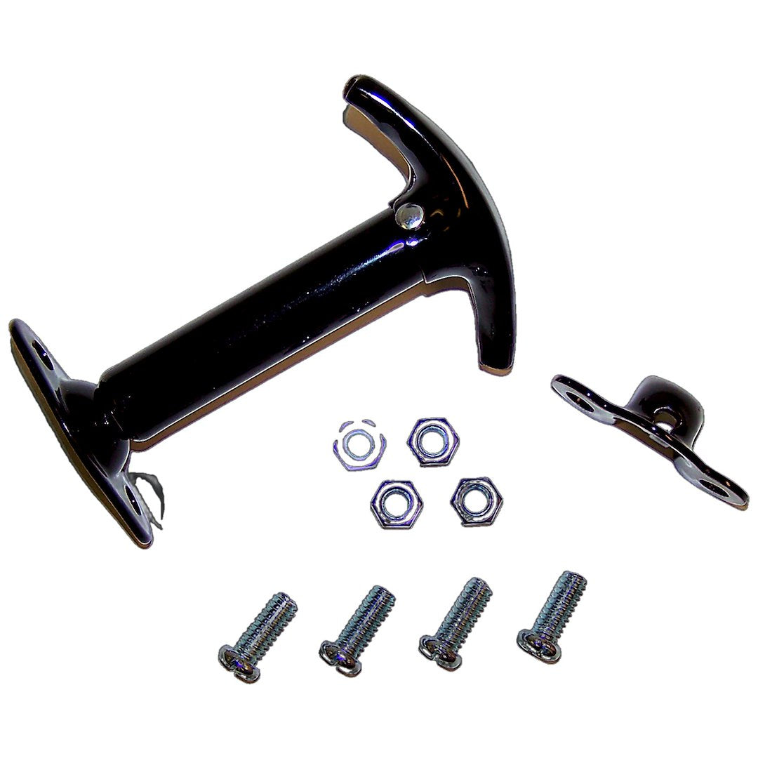 Crown Automotive HC2 Black CJ Hood Catch Kit - image 3