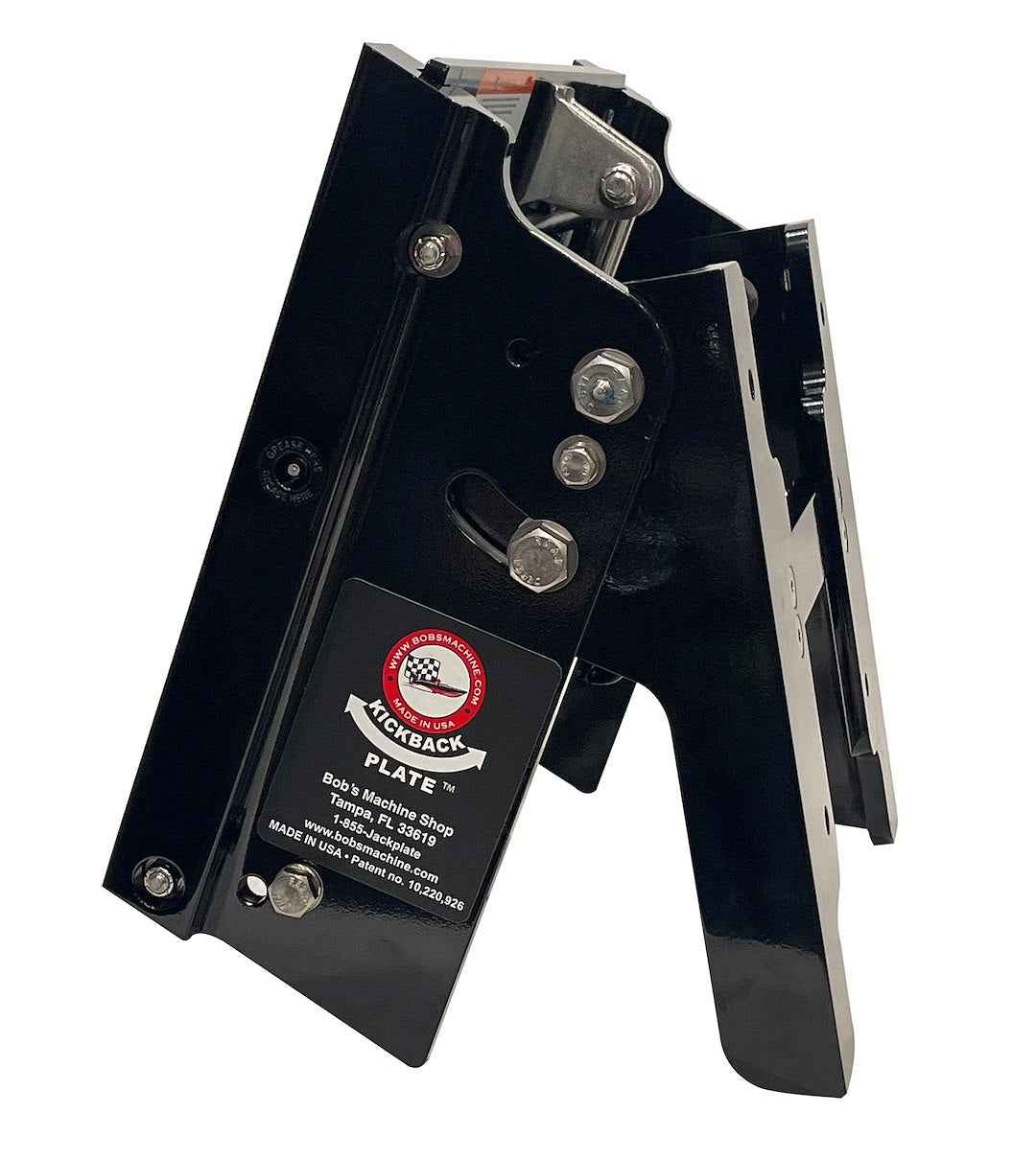 Bob's Machine 100-105100P-PCGBLK Hydraulic 150 HP Outboard Motor Jack Plate