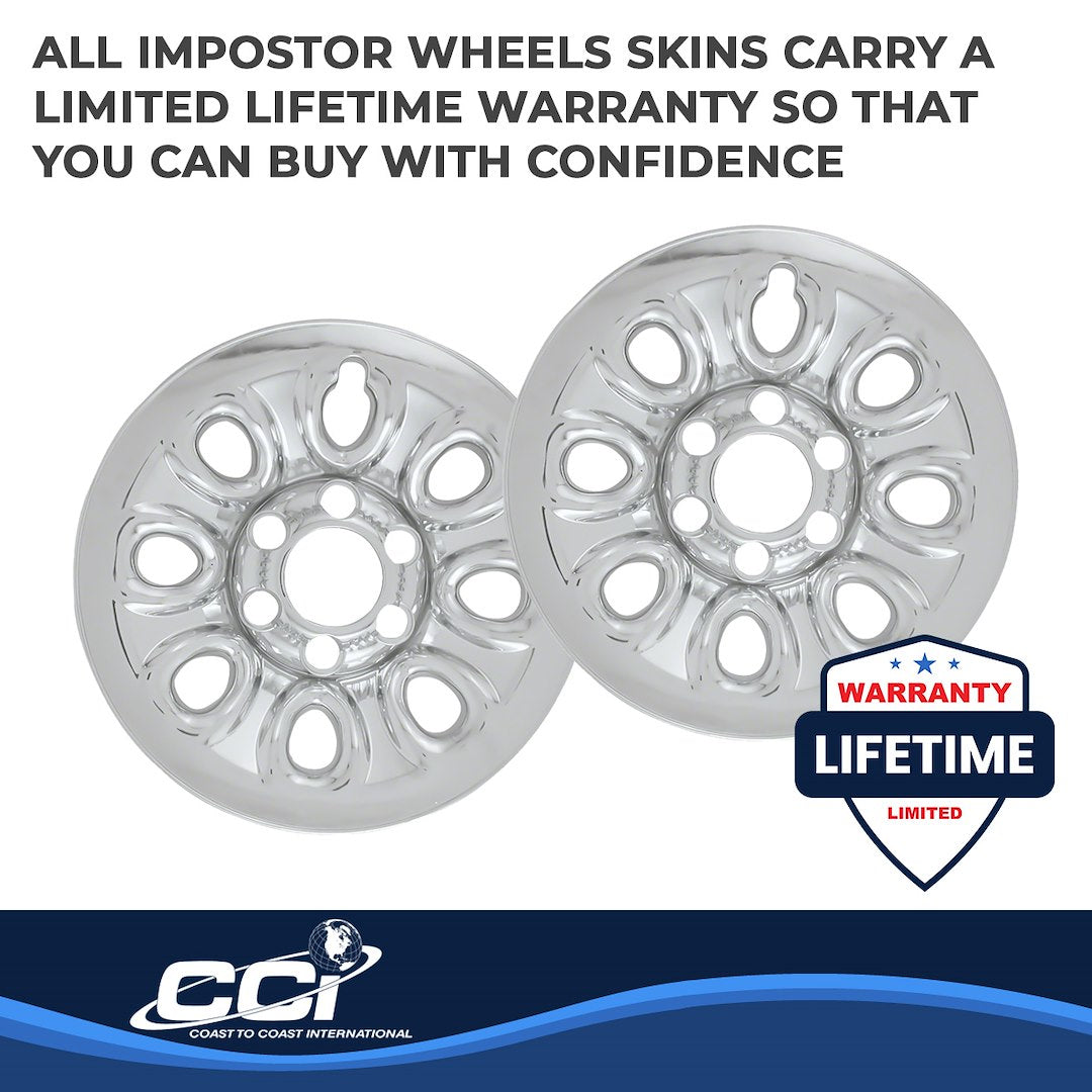 Coast To Coast IMP64X Chrome 17-Inch Eight-Hole Wheel Skins - image 3
