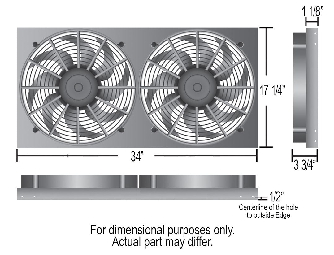 Derale 16843 Dual 17-Inch Cooling Fans with Aluminum Shroud - image 6