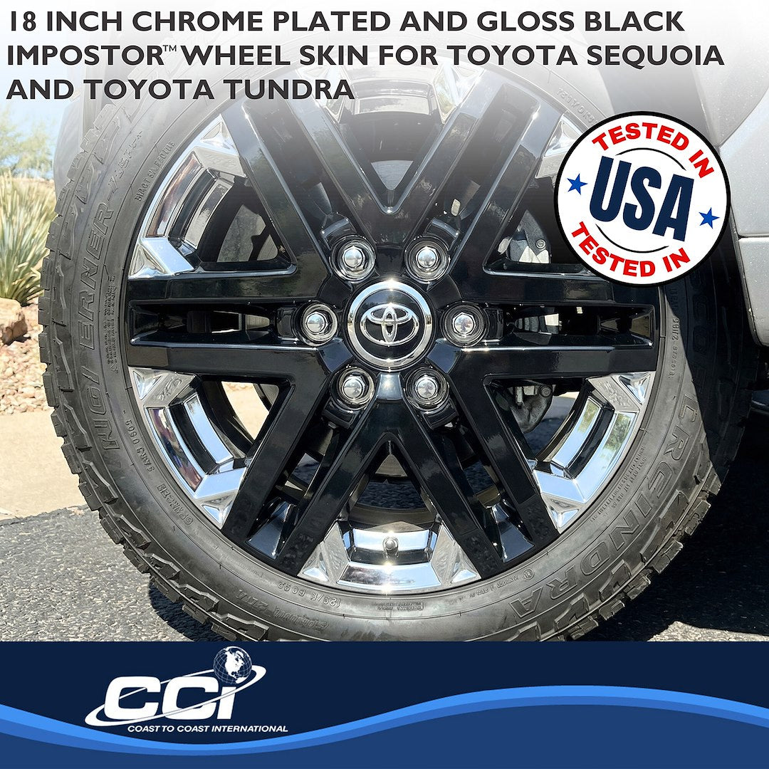 Coast To Coast IMP505XB 18-Inch Chrome/Black Skin Set - image 3