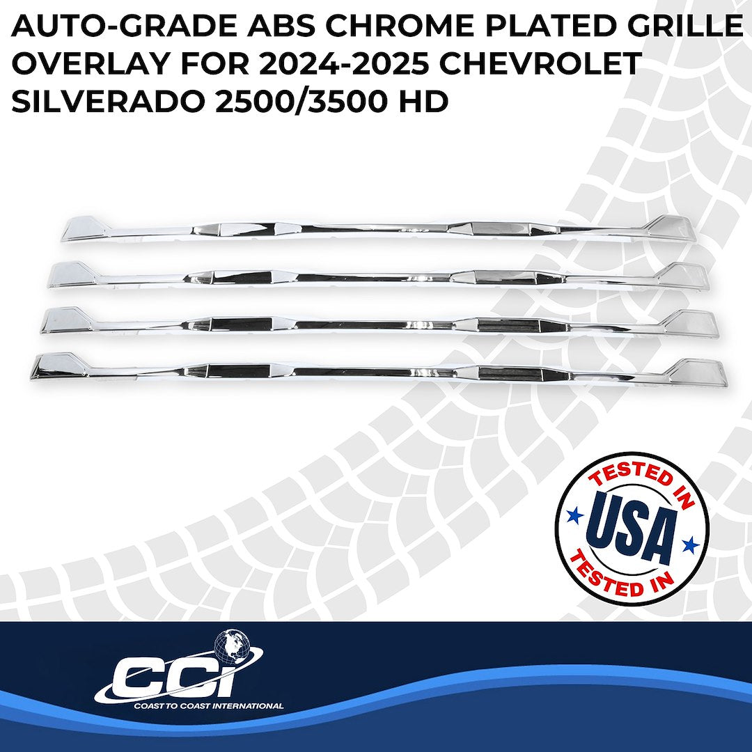 Coast To Coast GI208 Silverado 2500 Chrome Grille Overlay - image 2