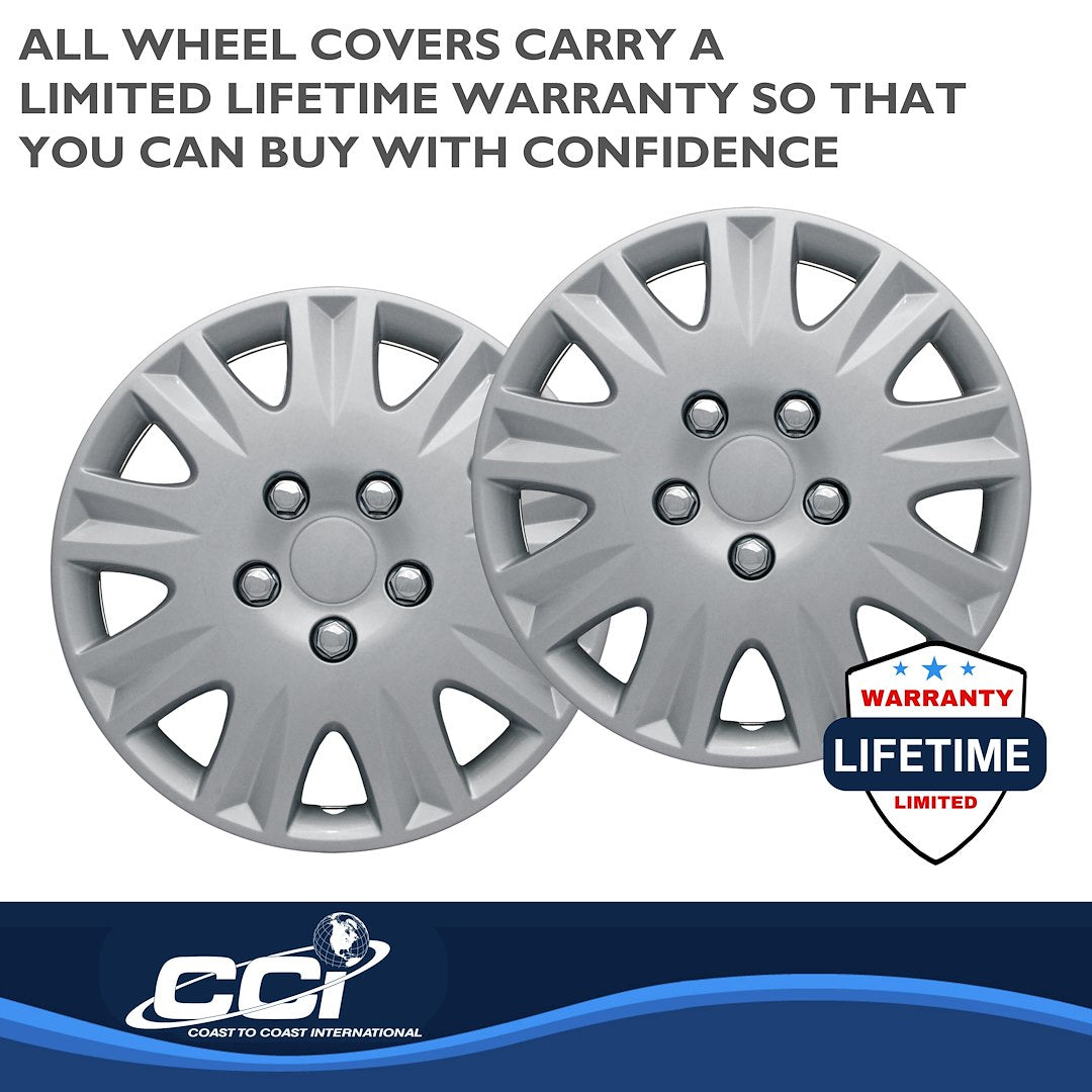 Coast To Coast B811115S Silver Civic Wheel Covers, 15-Inch - image 3