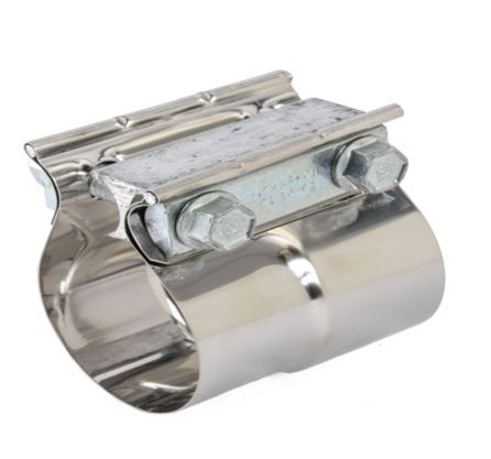 SpeedFX EA003 Stainless Exhaust Clamp, 2.5–2.625 Inch