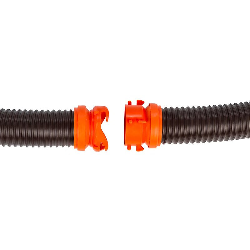 Camco 39741 RhinoFLEX 20' RV Sewer Hose Kit with Swivel Fittings & 4-in-1 Adapter