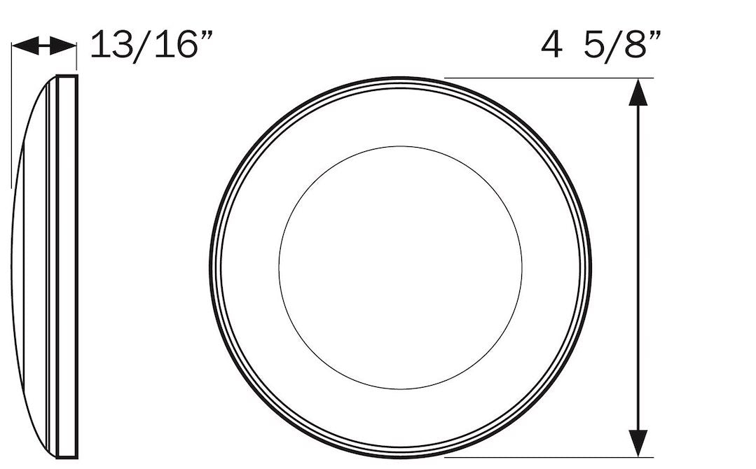 Optronics Interior Light – LED (Ill45cbp) – Size: 4-1/2 Inch Diameter