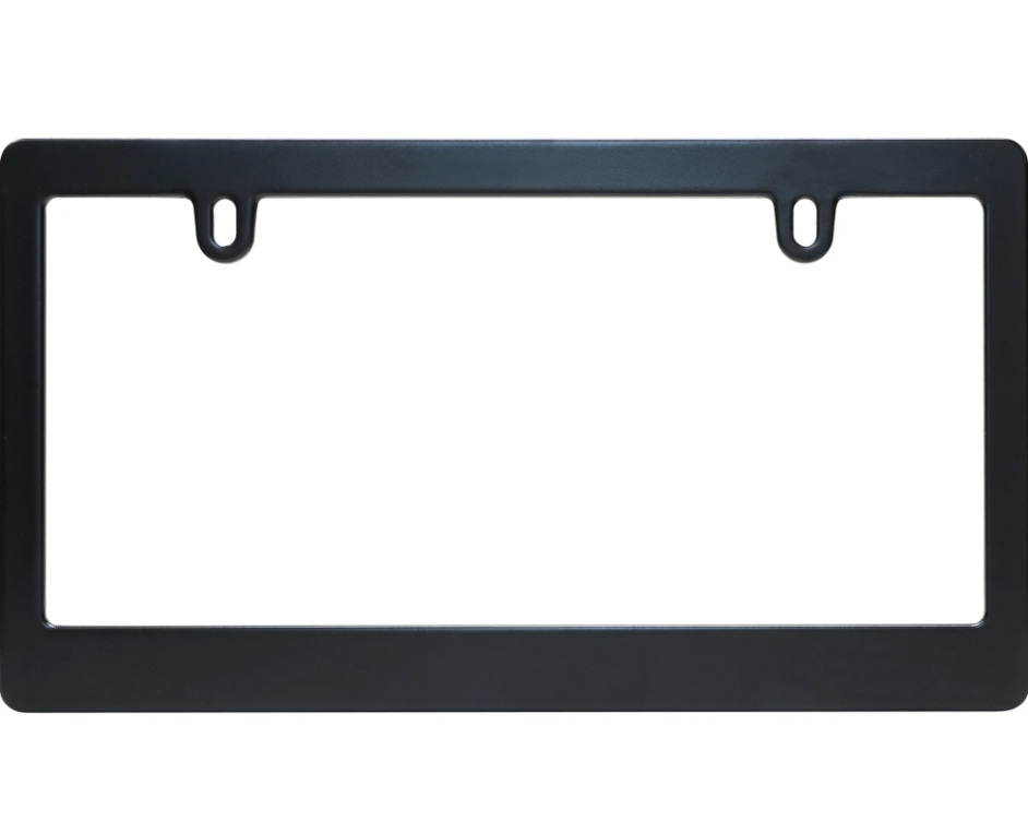 Cruiser 16550 Aura Matte Black License Plate Frame - image 1
