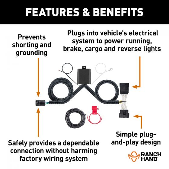 Ranch Hand RHE-10007 Legend Headache Rack Wiring Harness