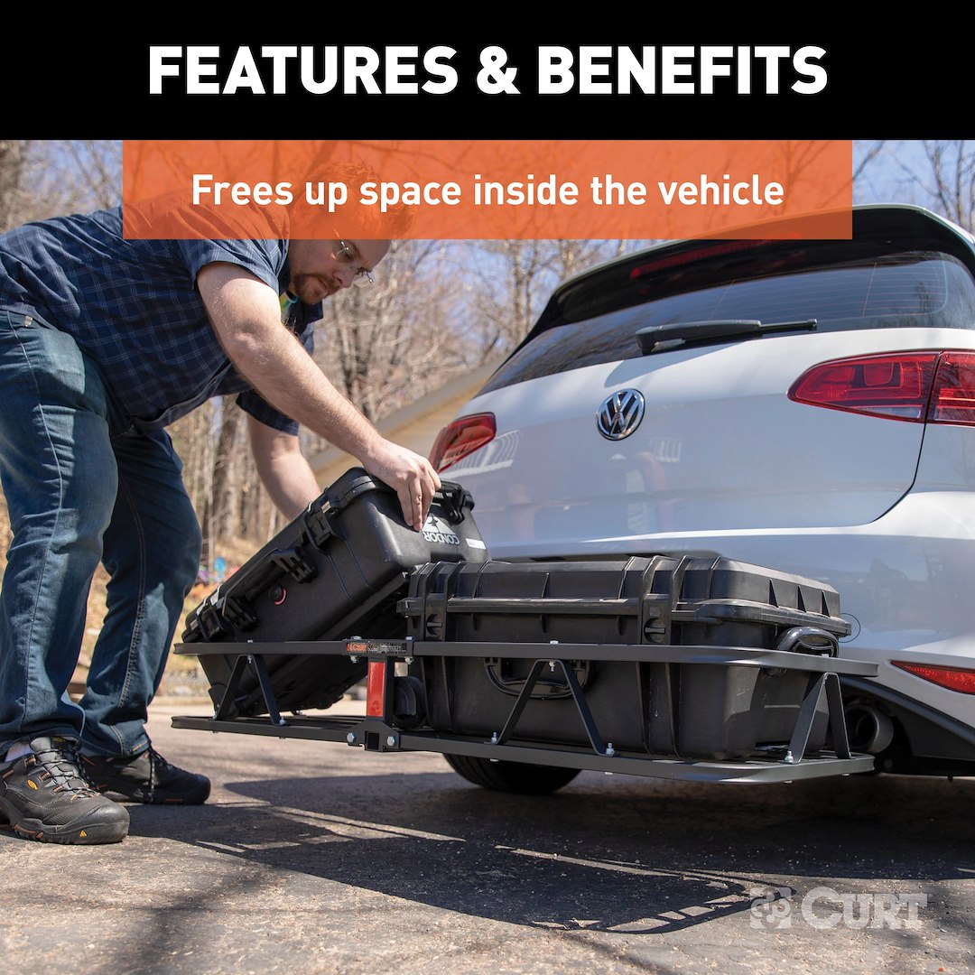 Curt 18145 Trailer Hitch Cargo Carrier - image 3