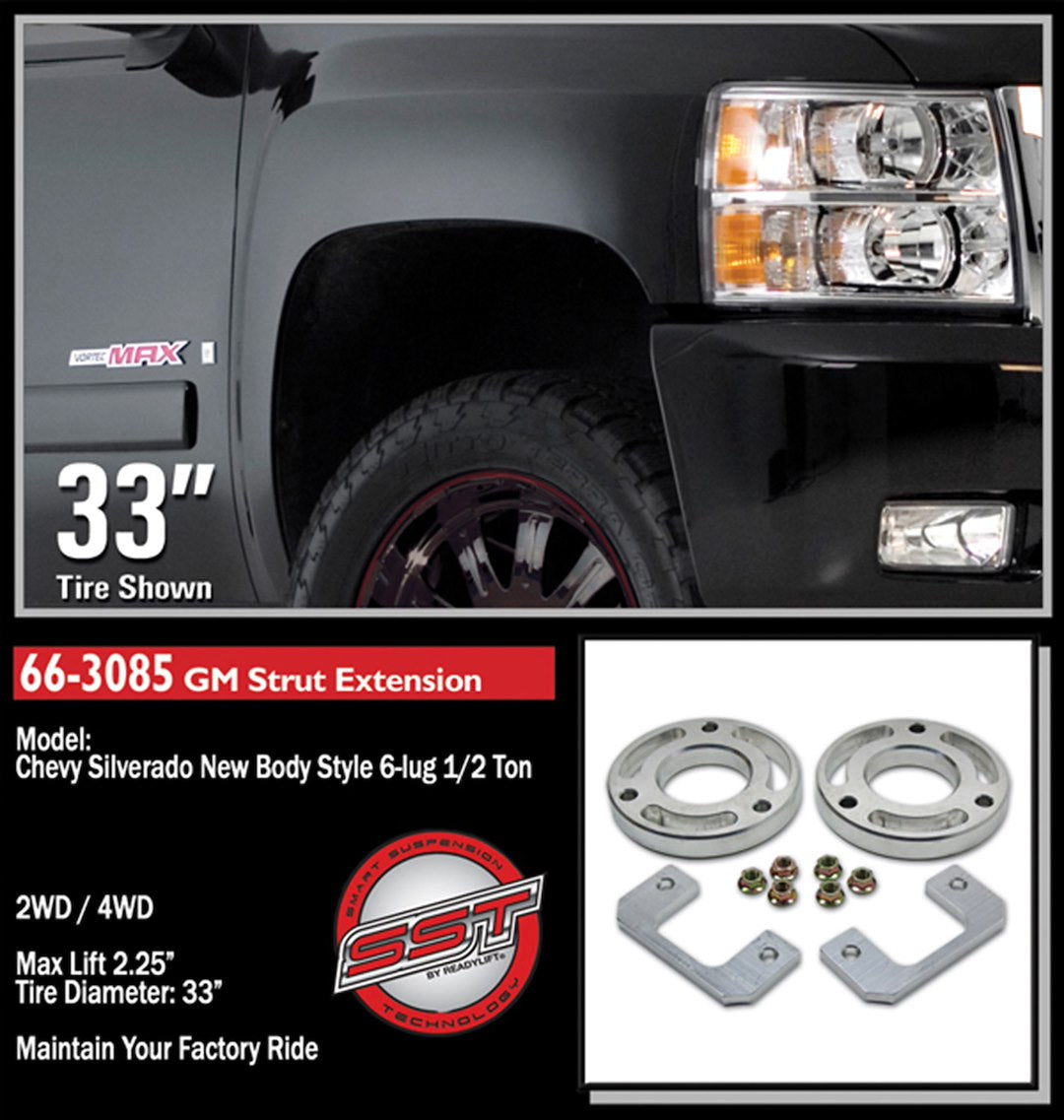 ReadyLift 66-3085 2.25-Inch Strut Leveling Kit for GM Half-Ton