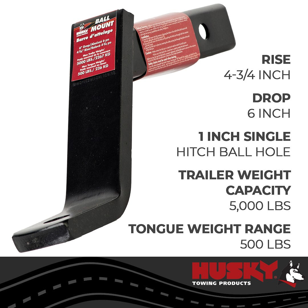 Husky Towing 31363 Trailer Hitch Ball Mount - image 3