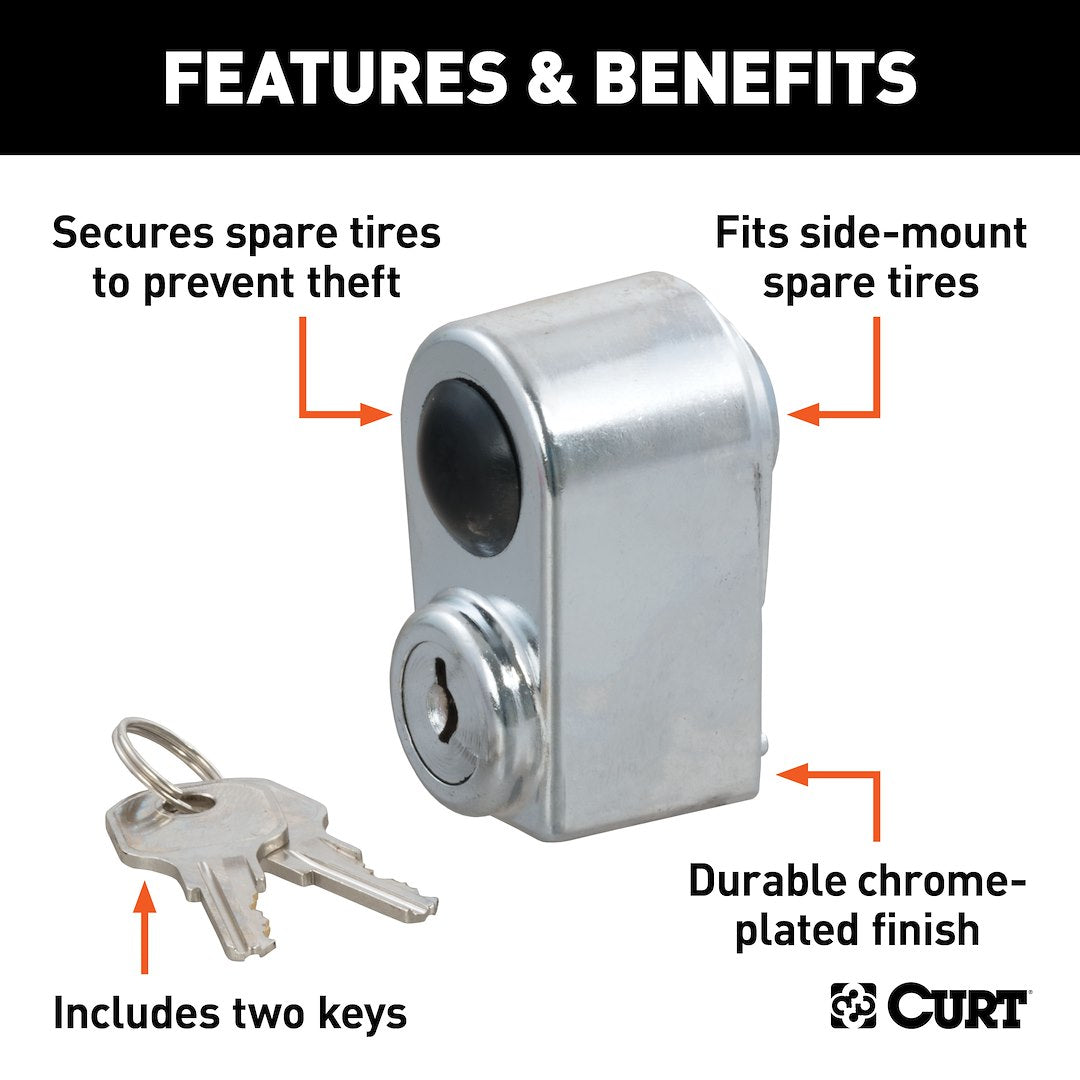 Curt 23562 Spare Tire Lock - image 4