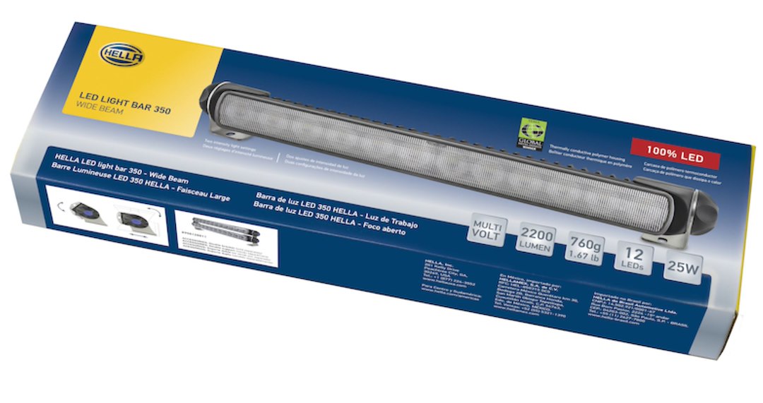 Hella 958040521 13-3/4-Inch LED Flood Light Bar