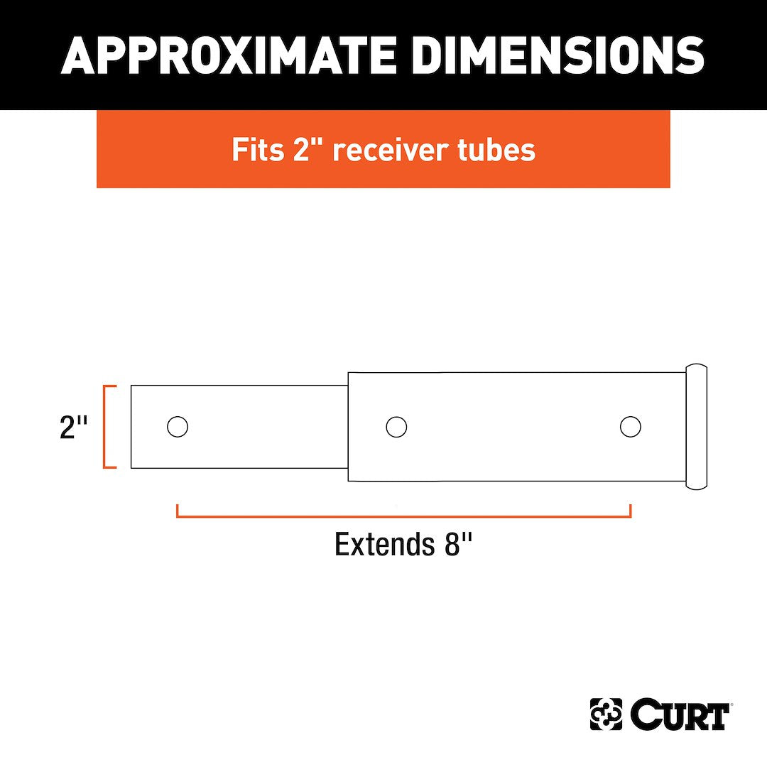 Curt 45781 Trailer Hitch Receiver Tube - image 2