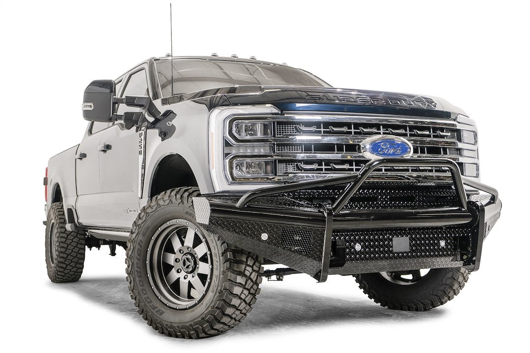 Fab Fours FS23-S5962-1 Black Steel One-Piece Front Bumper