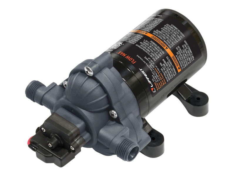 Lippert 689052 Flow Max 12V RV Fresh Water Pump – 3.2 GPM 45 PSI