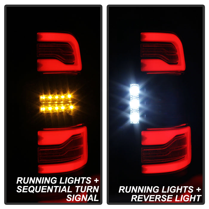 Spyder 5087294 Black LED Tail Light for Halogen-Model Applications