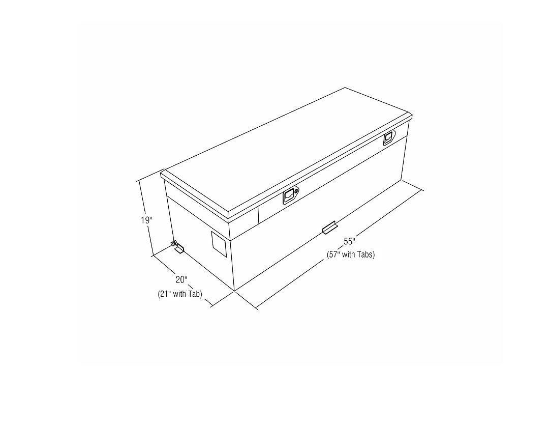 RDS MFG INC Rds Tanks Rectangular 60 Gallon Auxiliary Fuel (72743)
