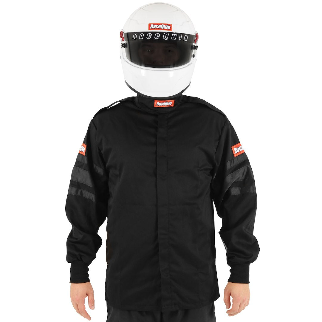 Racequip 111007 Black Single-Layer Racing Jacket