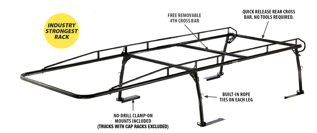 Holman 06010 Pro II Ladder Rack Side Rail