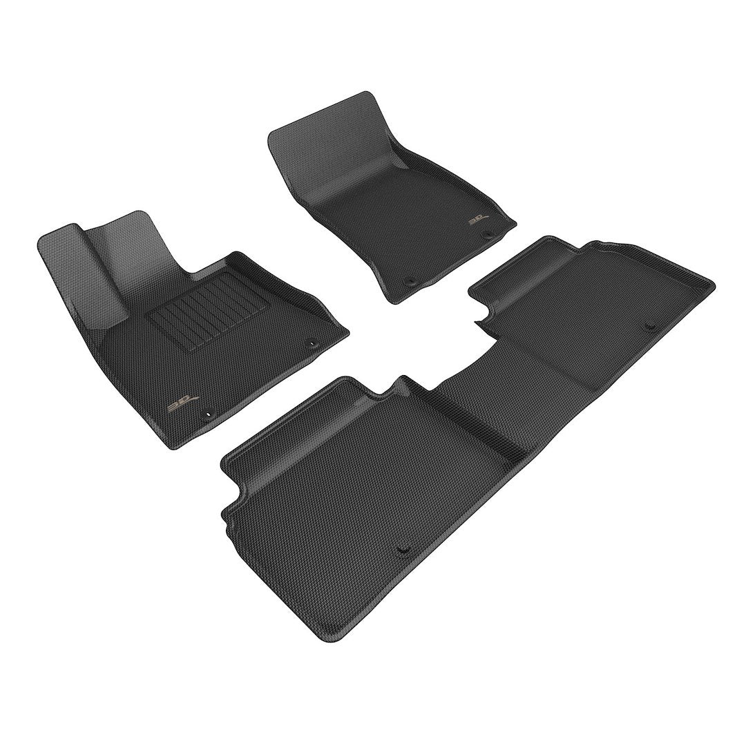 3D Mats KAGU Floor Liner Thermoplastic Rubber Of Carbon Fiber Texture L1GS01001509 - image 1