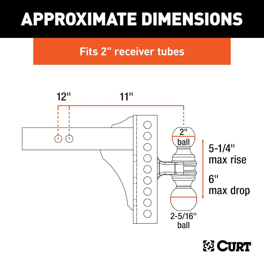 Curt 45900 Trailer Hitch Ball Mount - image 9
