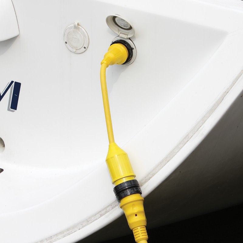 Marinco 121A 50A to 30A Marine Shore Power Pigtail Adapter – 20"