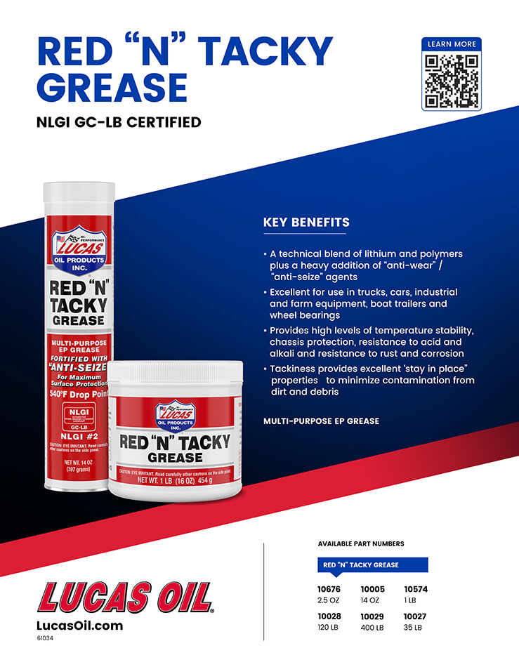 LUCAS OIL Multi Purpose Grease (1000530) – Unit Size: 14 Ounce