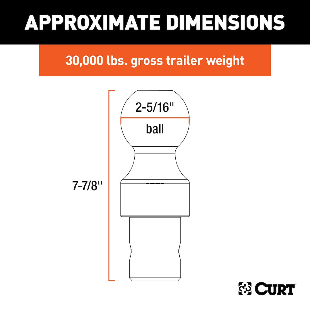 Curt 60629 Gooseneck Trailer Hitch Ball - image 9