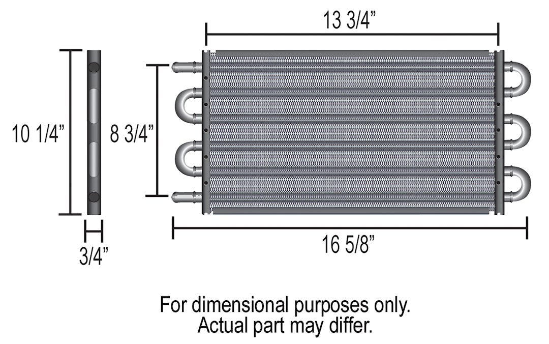 Derale 13104 Series 7000 Eight-Row Transmission Fluid Cooler - image 3