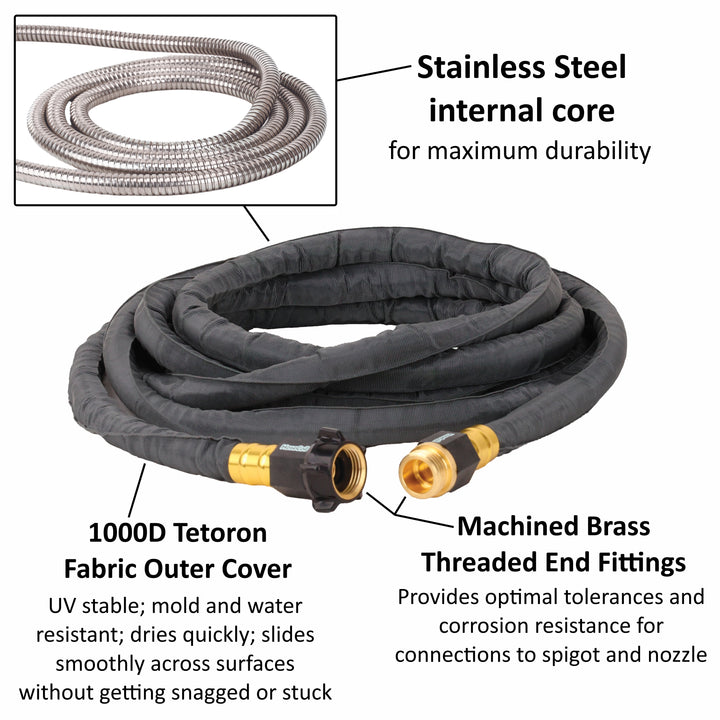 Hosecoil Ssp10k Stainless Steel PRO Washdown Hose