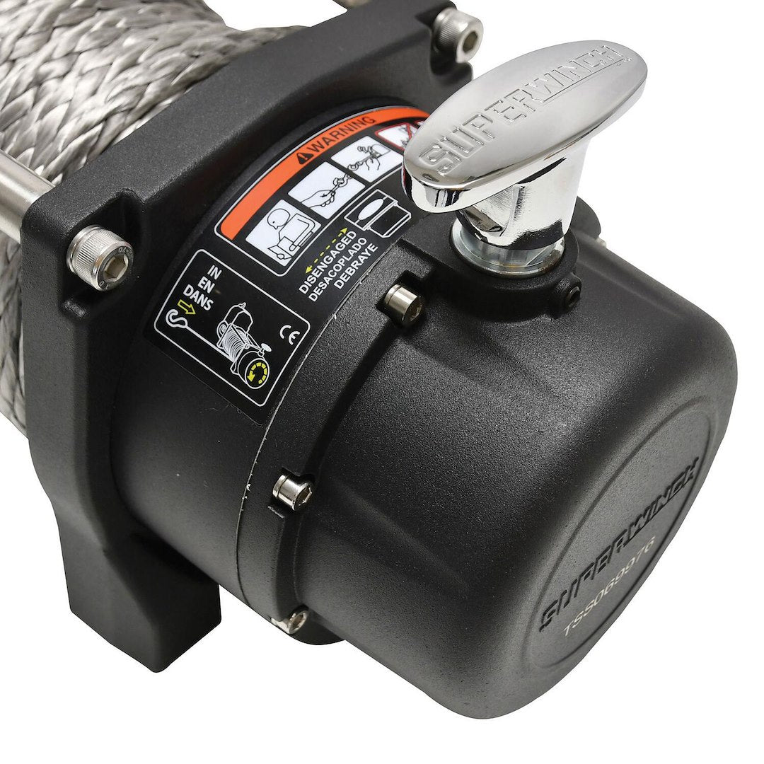Superwinch 1595201 Tiger Shark 9,500-lb Synthetic Rope Winch