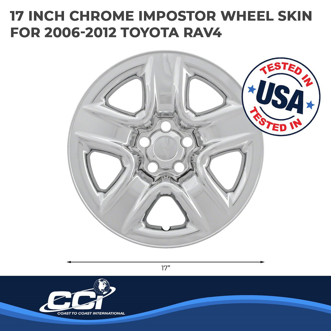 Coast To Coast IMP73X Chrome 17-Inch RAV4 Wheel Skins - image 2