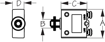 Sea Dog 830118 SD-13 Circuit Breaker with Reset