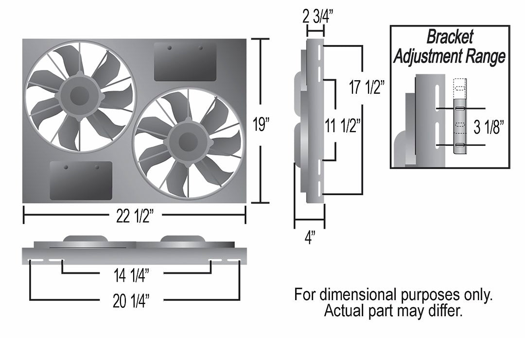 Derale 16830 Dual 11-Inch Puller Fans with Aluminum Shroud - image 2