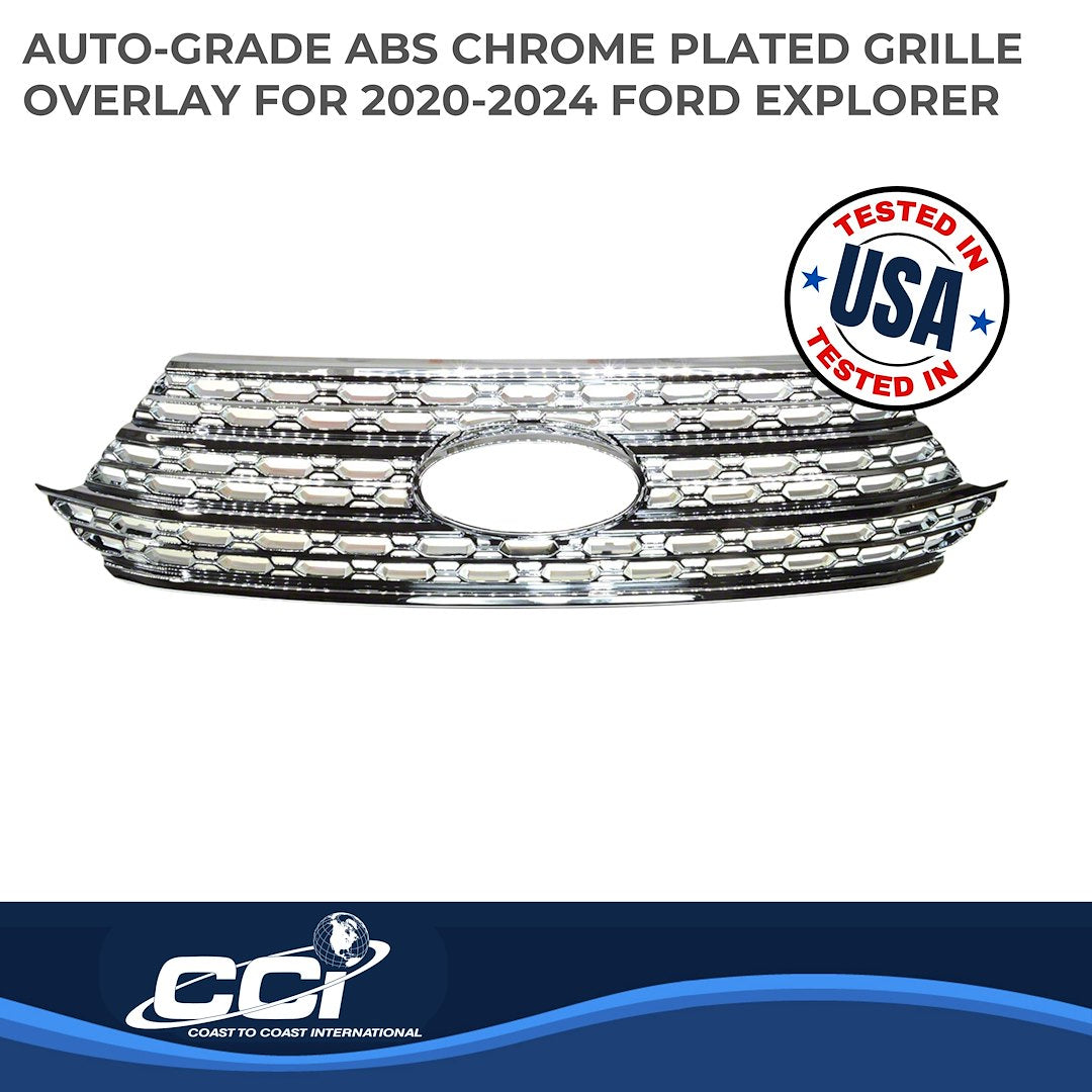 Coast To Coast GI505 Explorer Chrome Honeycomb Overlay - image 2