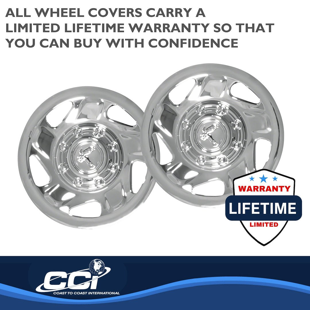 Coast To Coast 13416C 16-Inch Chrome 5-Spoke Wheel Covers - image 3