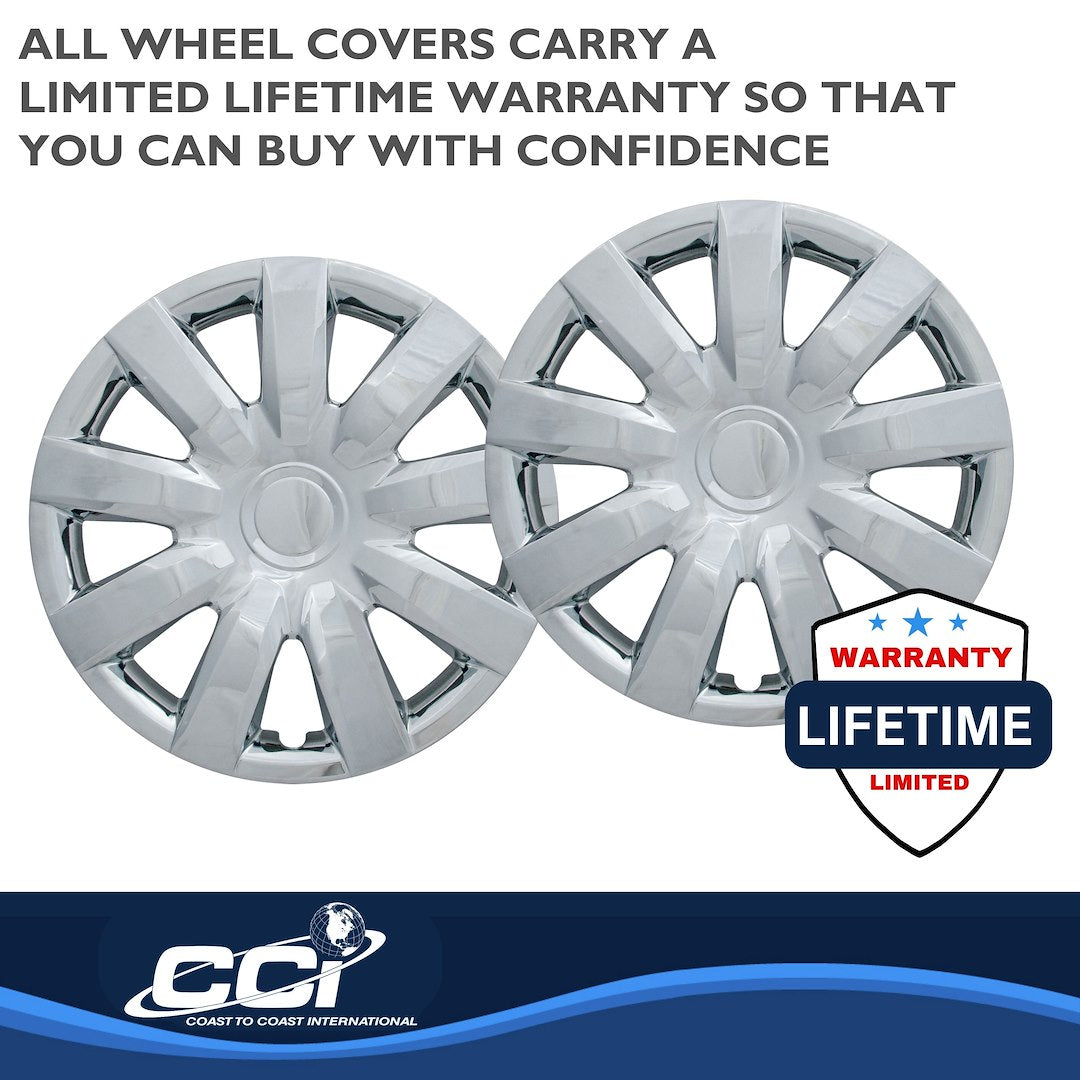 Coast To Coast 42315C Camry Chrome 9-Spoke Wheel Covers - image 3