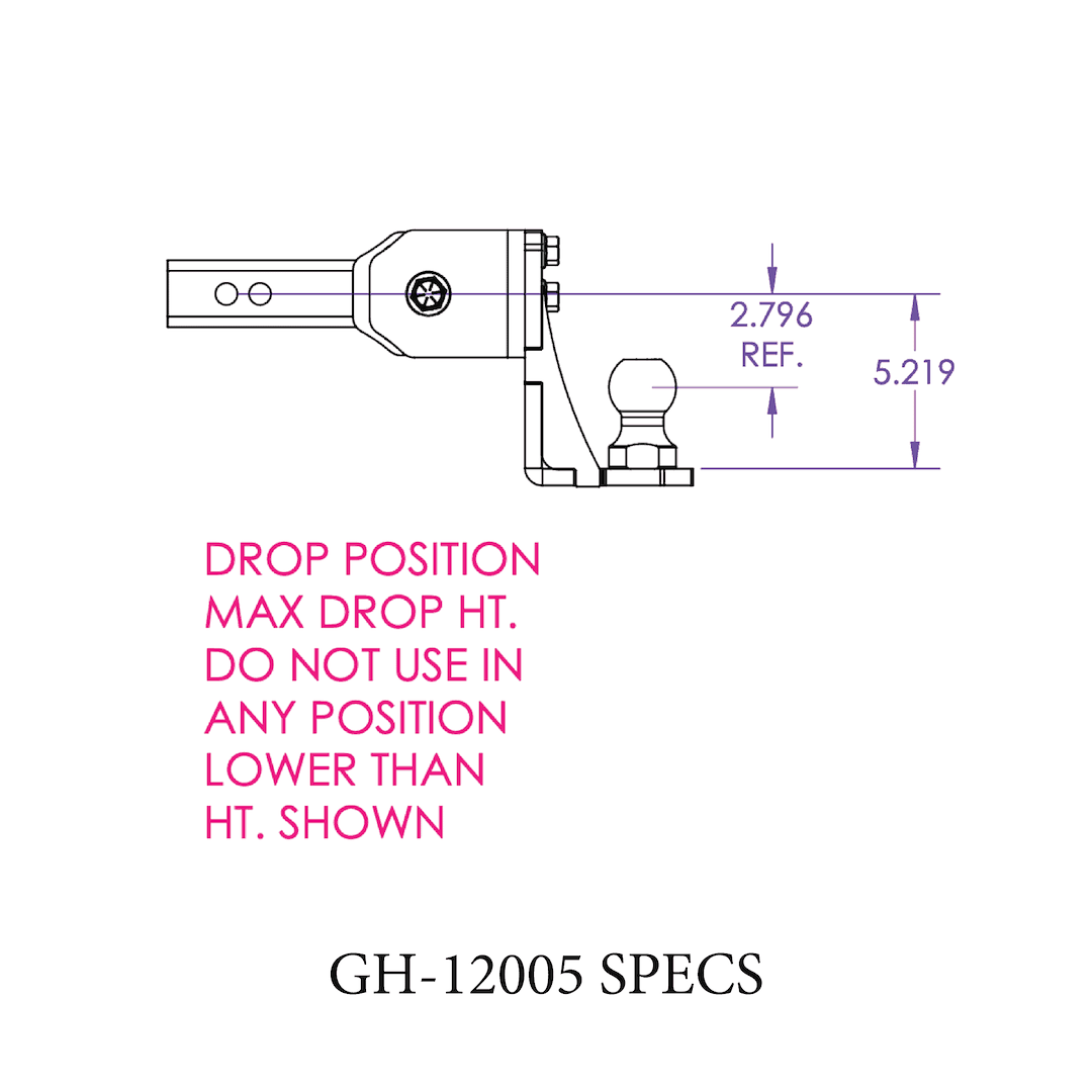 Gen-Y Hitch Gh-12001 Trailer Hitch Ball Mount - image 3