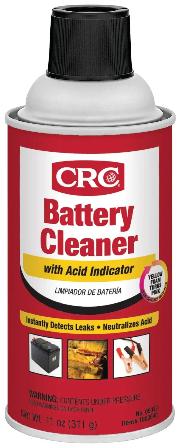 CRC Industries Battery Terminal Cleaner (05023) – Size: 11 Ounce